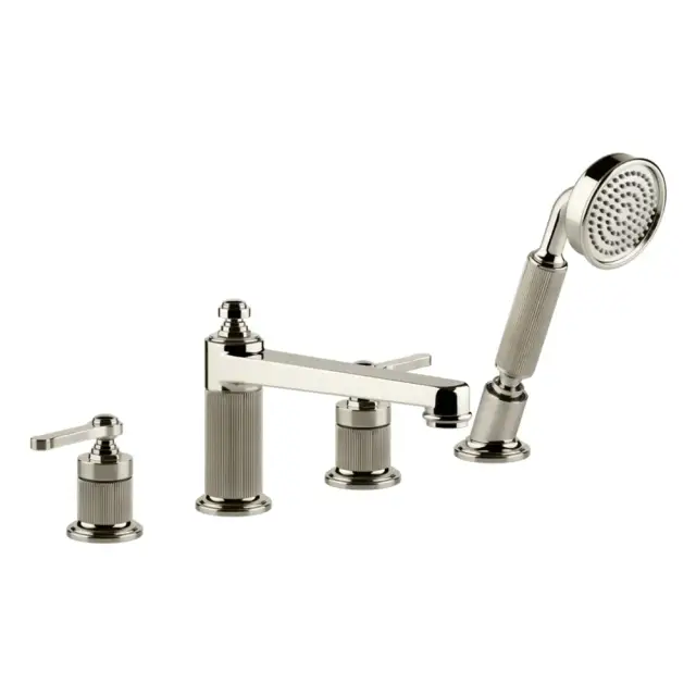 Смеситель для ванны Gessi VENTI20 65045#720 никель PVD