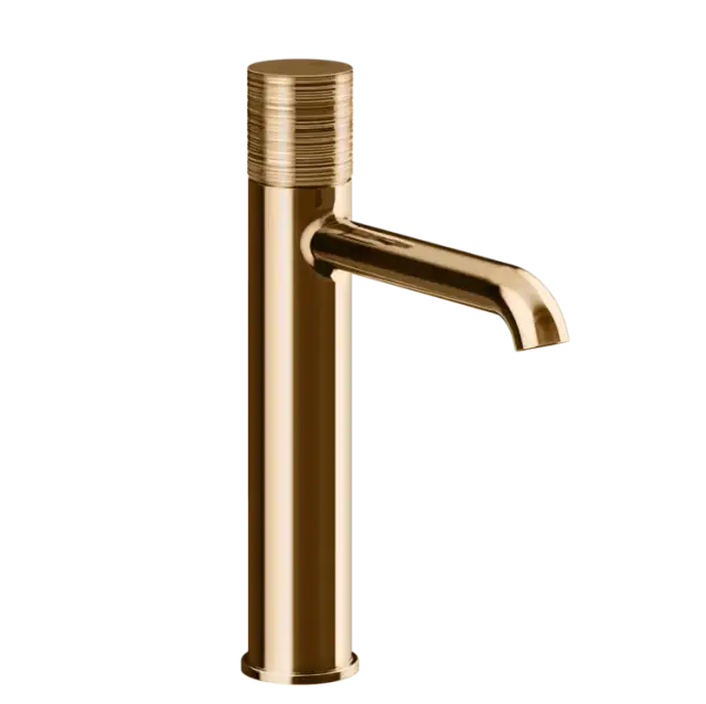 Смеситель для раковины Gessi HABITO RIGATO 70306#735 цвет-warm bronze PVD