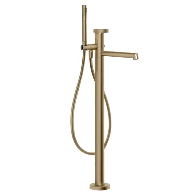 Смеситель для ванны Gessi ANELLO 63328#726 цвет-warm bronze brushed PVD