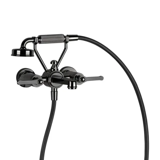 Смеситель для ванны Gessi VENTI20 65113#706 black metal PVD