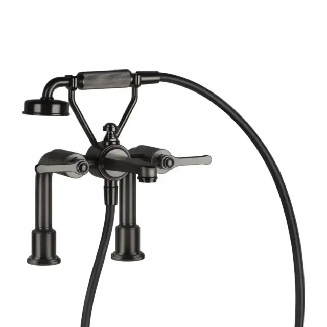 Смеситель для ванны Gessi VENTI20 65115#707 black metal brushed PVD