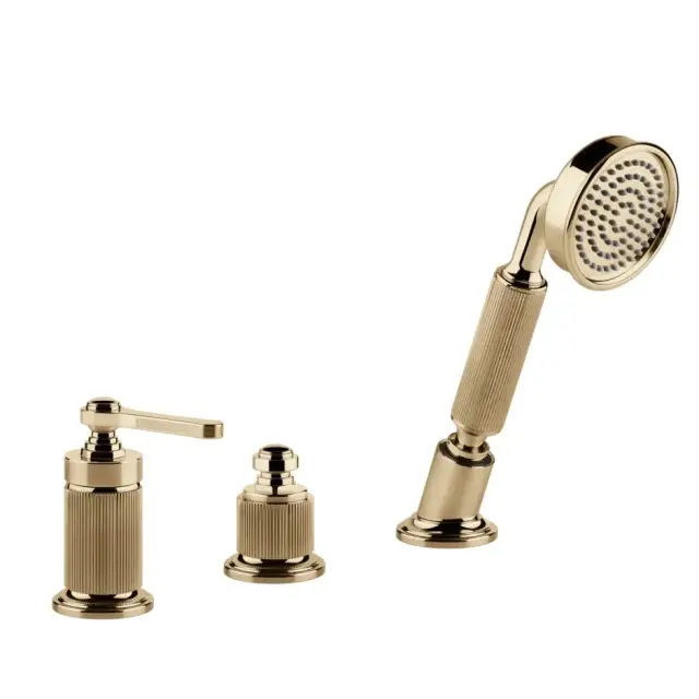 Смеситель для ванны Gessi VENTI20 65043#735 warm bronze PVD