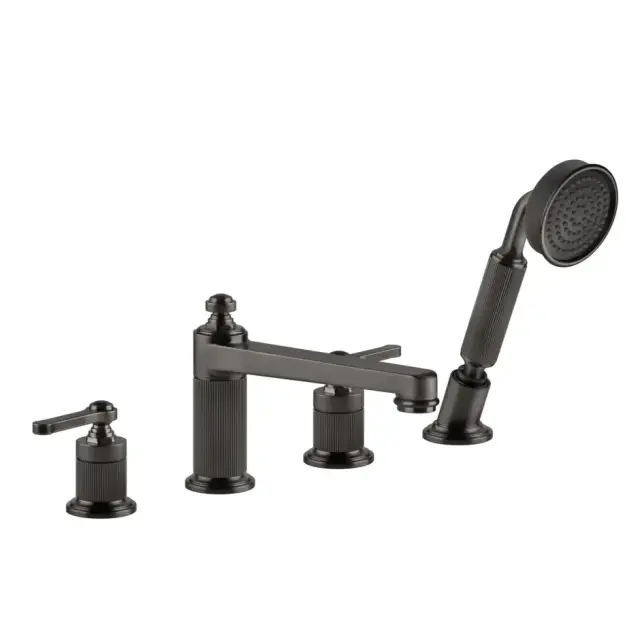 Смеситель для ванны Gessi VENTI20 65045#707 black metal brushed PVD