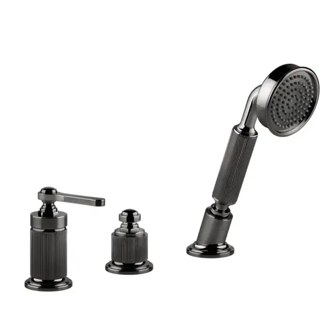 Смеситель для ванны Gessi VENTI20 65043#706 black metal PVD