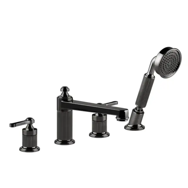 Смеситель для ванны Gessi VENTI20 65045#706 black metal PVD