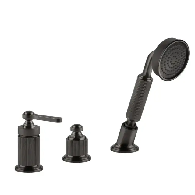 Смеситель для ванны Gessi VENTI20 65043#707 black metal brushed PVD