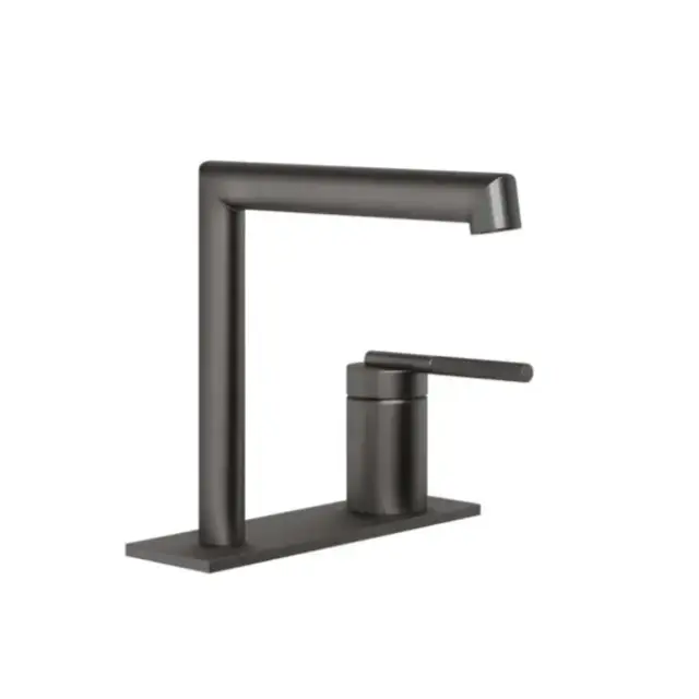 Смеситель для раковины Gessi INGRANAGGIO 63515#707 black metal brushed PVD