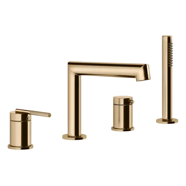 Смеситель для ванны Gessi INGRANAGGIO 63537#735 warm bronze PVD