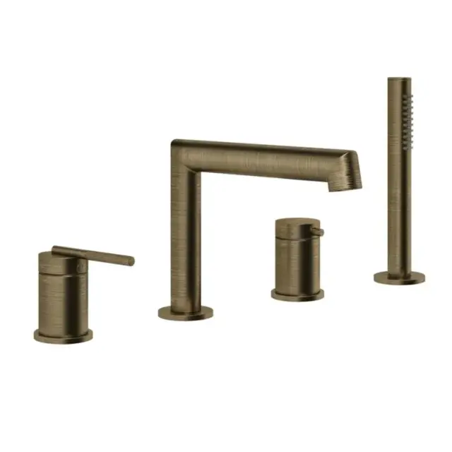 Смеситель для ванны Gessi INGRANAGGIO 63537#713 античная латунь