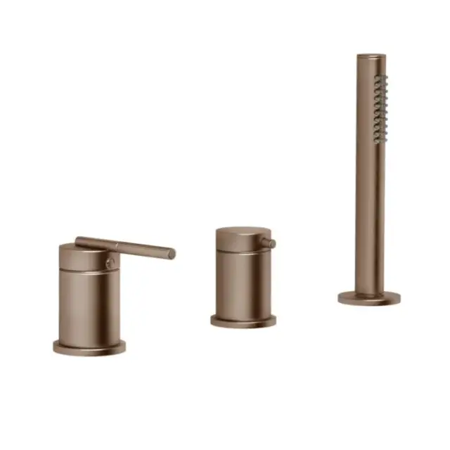 Смеситель для ванны Gessi INGRANAGGIO 63547#708 браш.медь PVD