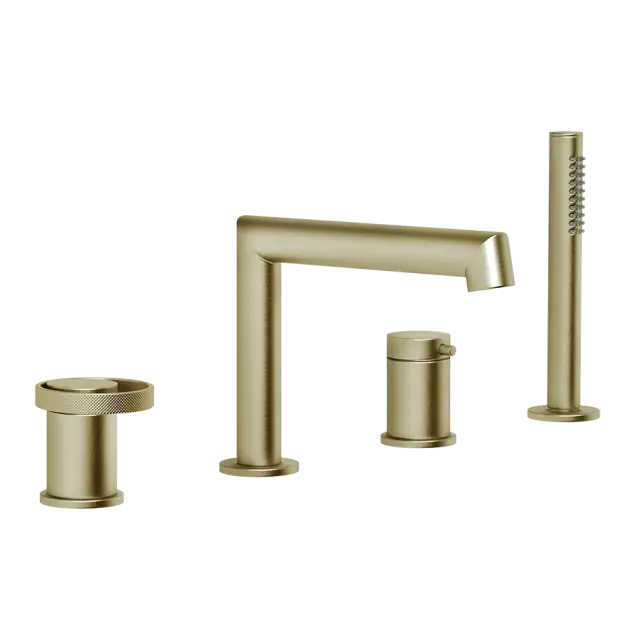 Смеситель для ванны Gessi ANELLO 63337#727 браш.латунь PVD