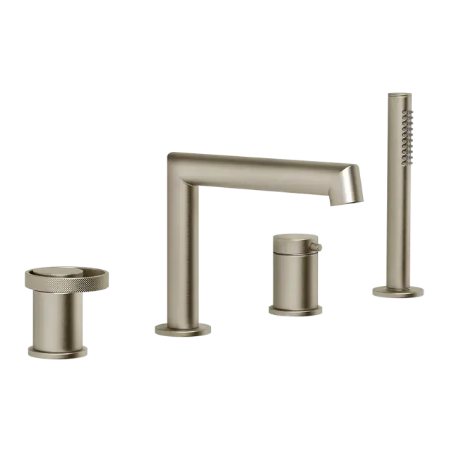 Смеситель для ванны Gessi ANELLO 63337#149 finox brushed nickel