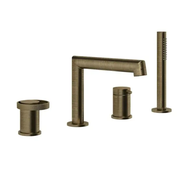 Смеситель для ванны Gessi ANELLO 63337#713 античная латунь