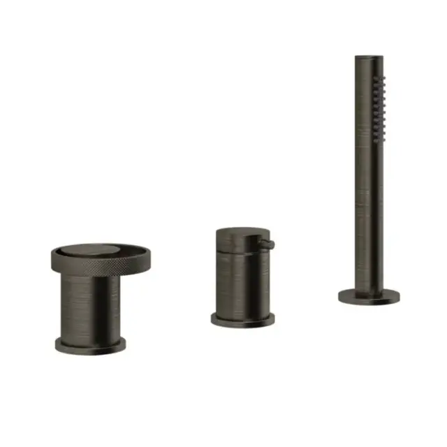 Смеситель для ванны Gessi ANELLO 63347#187 бронза состаренная