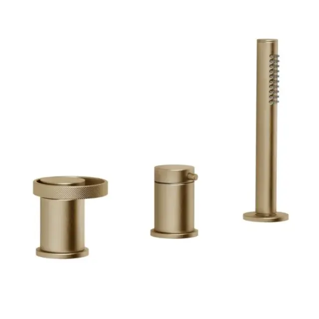 Смеситель для ванны Gessi ANELLO 63347#726 warm bronze brushed PVD