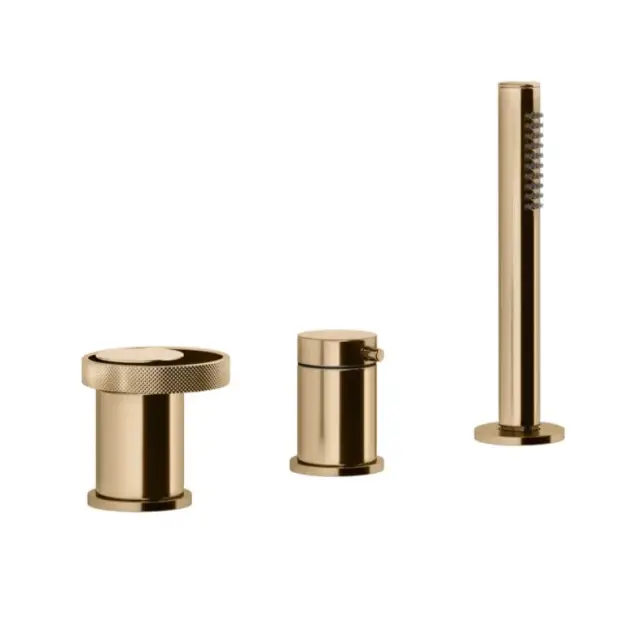 Смеситель для ванны Gessi ANELLO 63347#735 warm bronze PVD