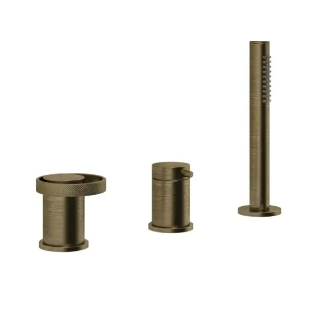 Смеситель для ванны Gessi ANELLO 63347#713 античная латунь