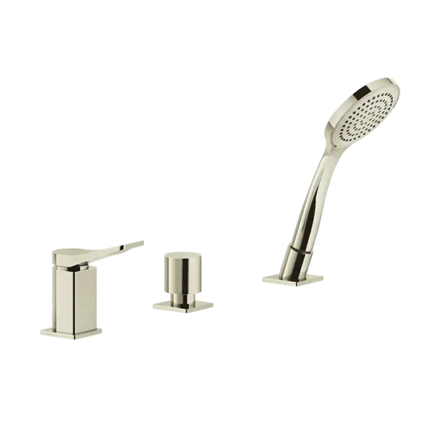 Смеситель для ванны Gessi RILIEVO 59043#720 никель PVD