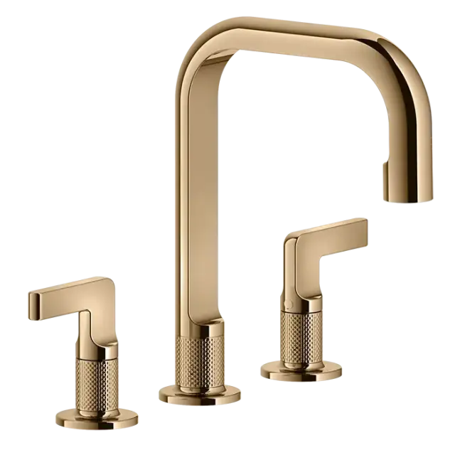 Смеситель для раковины Gessi INCISO 58014#735 warm bronze PVD