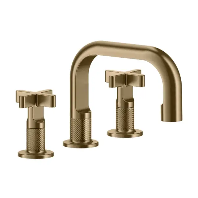 Смеситель для раковины Gessi INCISO 58112#726 warm bronze brushed PVD