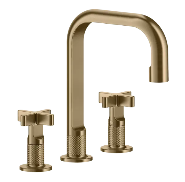 Смеситель для раковины Gessi INCISO 58113#726 warm bronze brushed PVD