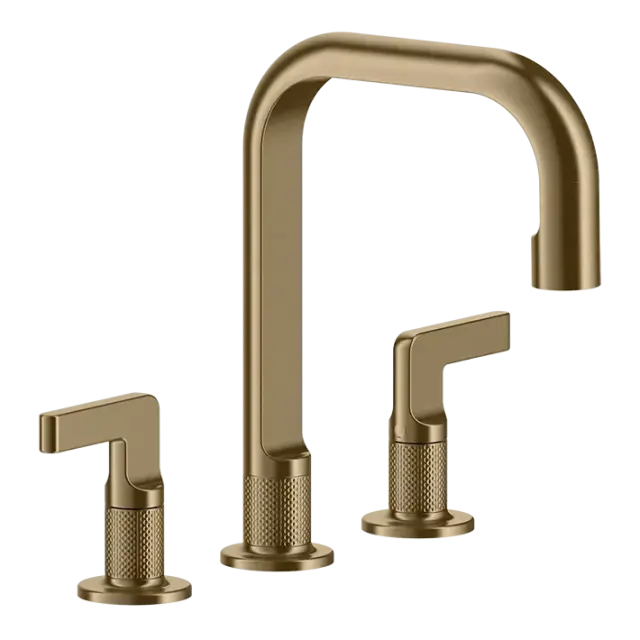 Смеситель для раковины Gessi INCISO 58013#726 warm bronze brushed PVD