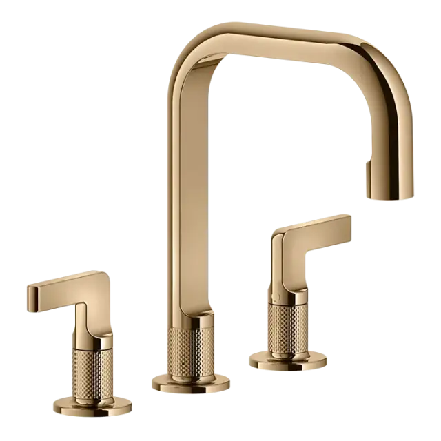 Смеситель для раковины Gessi INCISO 58013#735 warm bronze PVD