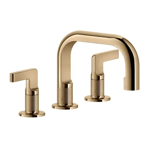 Смеситель для раковины Gessi INCISO 58012#735 warm bronze PVD