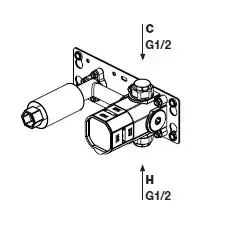 Внутренняя часть смесителя Antonio Lupi ESSENTIA IN201