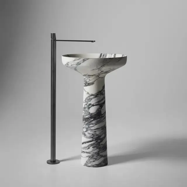 Раковина Antonio Lupi Ago AGO185 мрамор-BIANCO SILVER