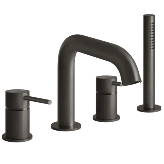 Смеситель для ванны Gessi GESSI 316 54037#707 цвет-Black Metal Brushed PVD