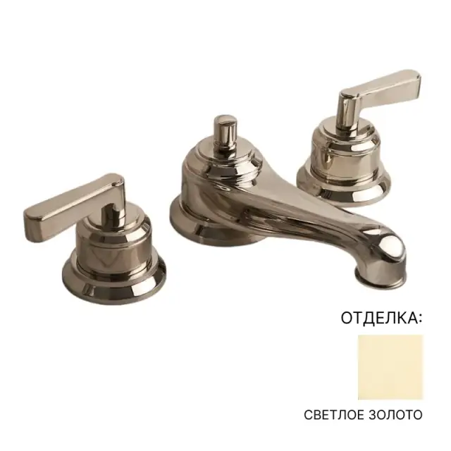 Смеситель для раковины Devon&Devon MANHATTAN MNH400OT цвет-светлое золото