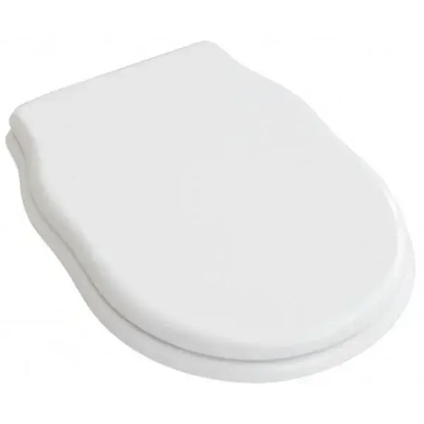 Сиденье для унитаза белый блестящий/бронза