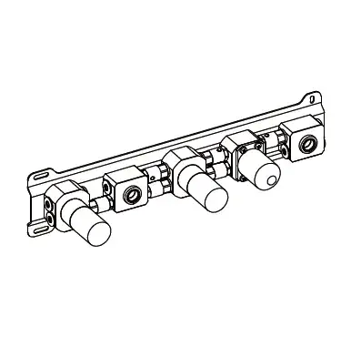 Fantini 4700P019A Встроенный смеситель для ванны • Внутренняя часть