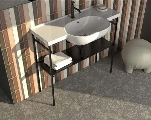 GLOBO ME003SAR Структура напольная MODE для раковины ME100, размер 96,7 см, крепление в комплекте