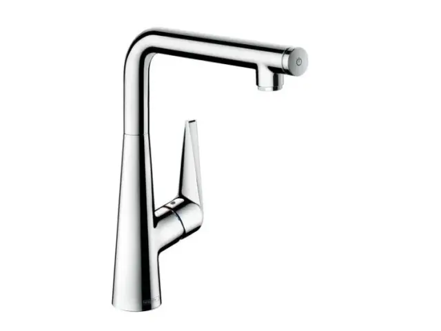 Смеситель для кухни, Hansgrohe, Talis Select M51, цвет-сталь