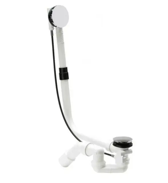 Слив-перелив, Bette, для ванны, длина троса, мм-725, цвет-белый