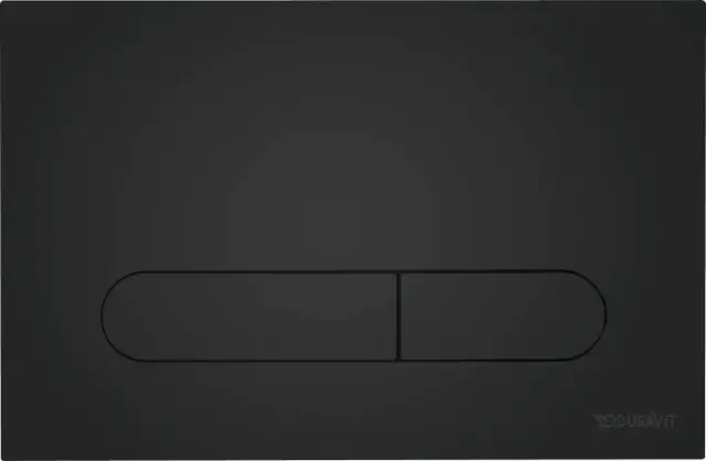 Клавиша смыва, Duravit, DuraSystem, для унитаза, шгв 230*6,5*150,5, цвет-чёрный матовый