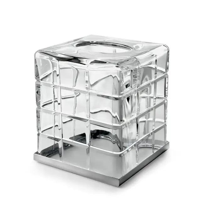 Контейнер для салфеток 3SC Palace PA71ACRNX цвет-clear crystal/nickel satin matt