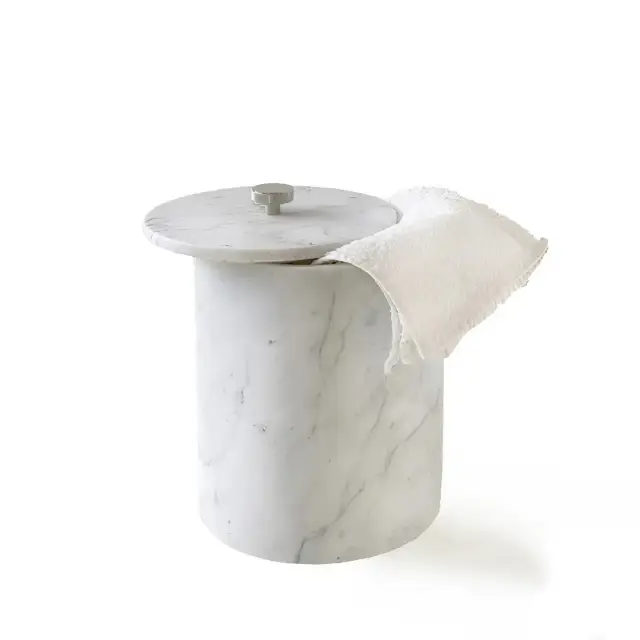 Корзина 3SC APUANA 2.0 AP65ANK цвет-White Statuario marble/nickel satin polished
