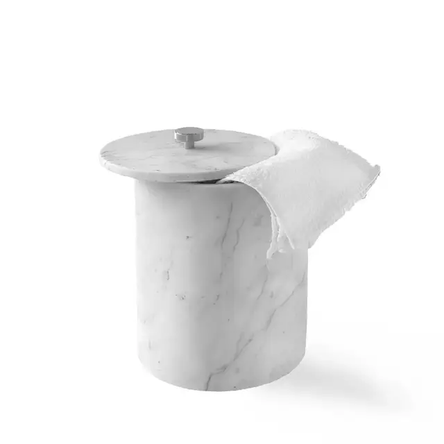 Корзина 3SC APUANA 2.0 AP65ASL цвет-White Statuario marble/chrome