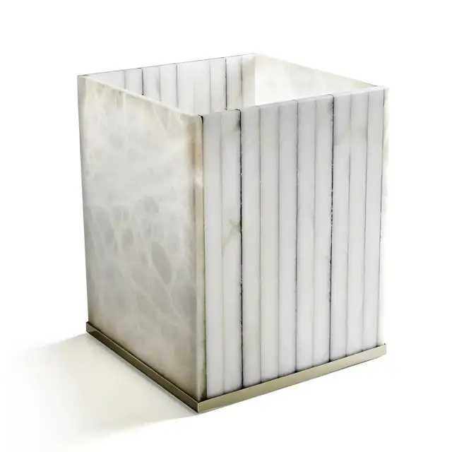 Корзина 3SC RIGATO AL65GD цвет-alabaster/gold