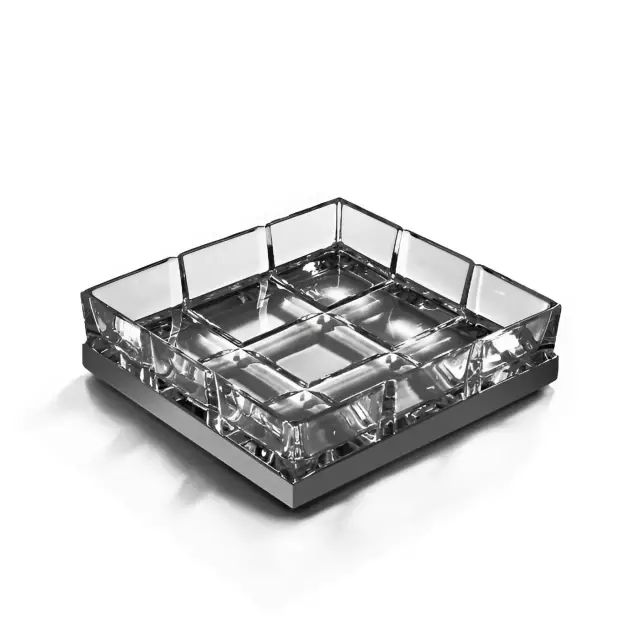 Мыльница 3SC Palace PA01ACRCFSM цвет-clear crystal/nickel satin black matt