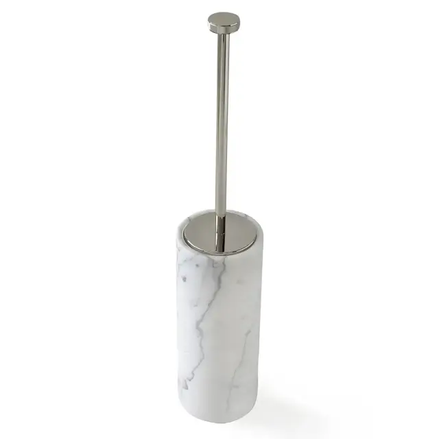 Ершик туалетный 3SC APUANA 2.0 AP17ANK цвет-White Statuario marble/nickel satin polished