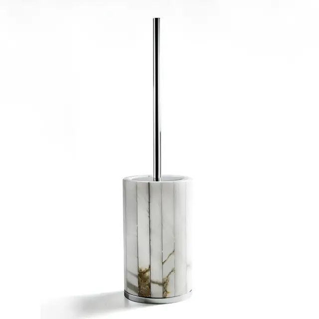 Ершик туалетный 3SC RIGATO AL17NK цвет-alabaster/nickel satin polished