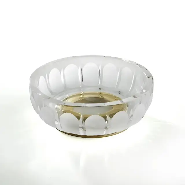 Мыльница 3SC MONTBLANC MB01ACROL цвет-clear crystal/brass