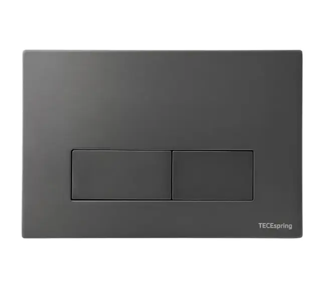 Клавиша смыва, TECE, TeceSpring S, для унитаза, шгв 245*5*165, цвет-gun metal PVD сатин с покрытием против отпечатков пальцев