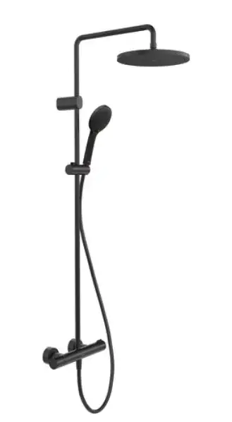 Душевая стойка, Duravit, цвет-черный матовый