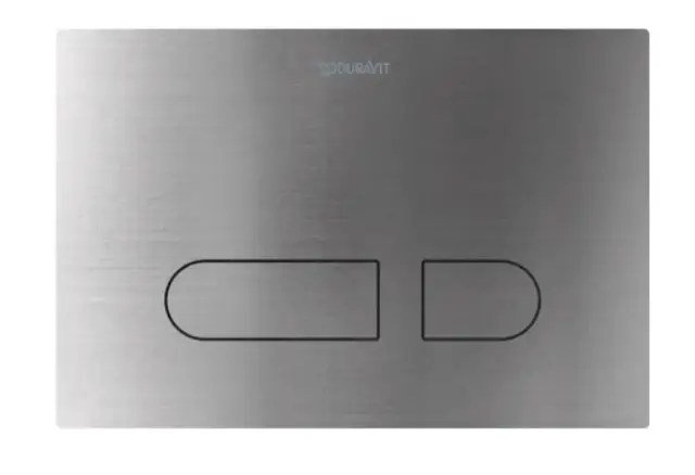Клавиша смыва, Duravit, A.1, для унитаза, шв 217*146.5, цвет-сталь брашированная