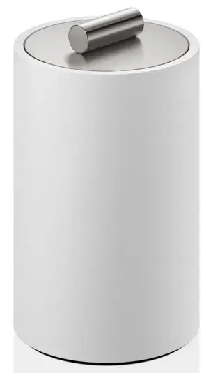 Контейнер для ватных дисков/палочек Decor Walther STONE DMD M 0971355 сталь матовая/белый